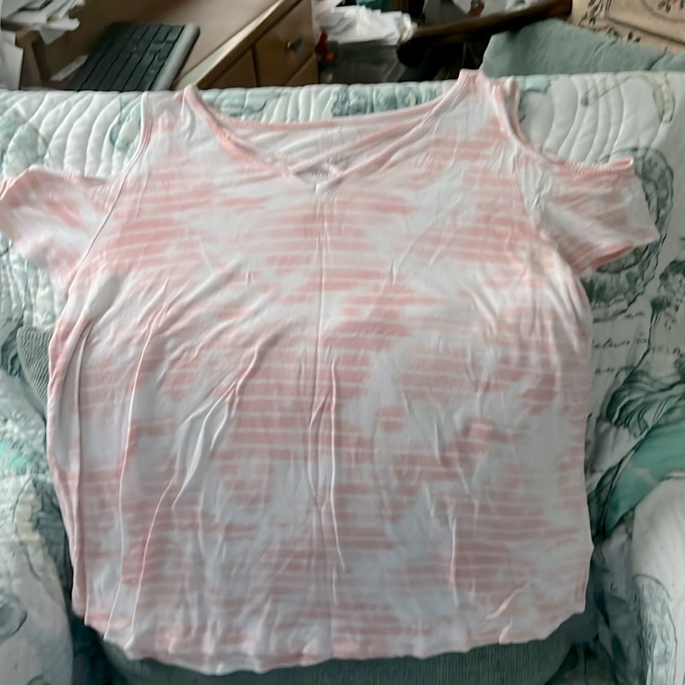 Pink and white,
